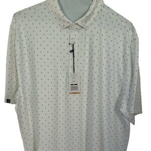 Matte Grey - Men's Golf Polo - NWT - Size 2XL - White W/Grey Design